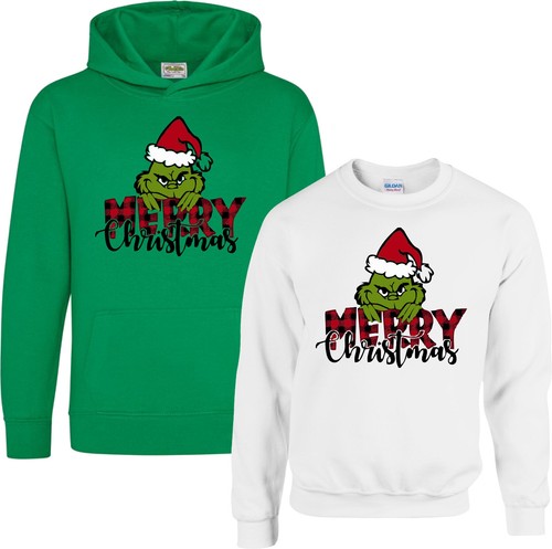Grinch hoodie merry - hoodie,,