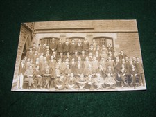 POSTCARD SOCIAL HISTORY GENTS TEACHERS GROUP ST PETERS COLLEGE SALTLEY BY RIDGE