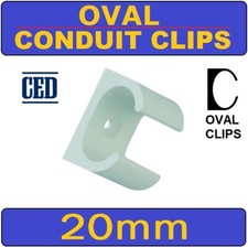 Oval Conduit Clips 20mm