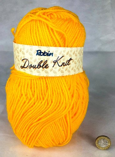 Wool yellow yarn - wool,