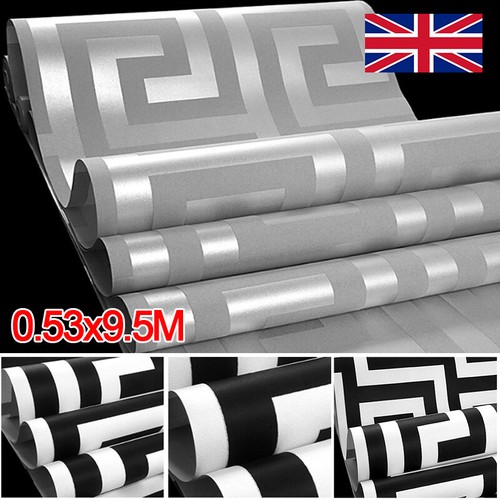 Debona arthouse greek key grey - arthouse,