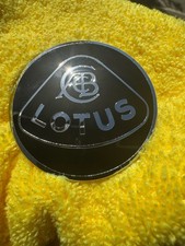 LOTUS ENAMEL BADGE BLACK  NEW