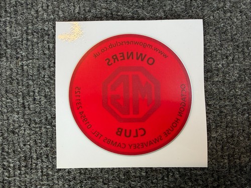 Original owners club car - mg,