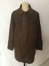 Timberland Trench Coat Mens Size L Earthkeepers Brown Corduroy Trim Jacket