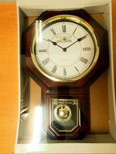 Antique Wall Clocks with Bell, 4 Westminster Chimes, Pendulum, 40cm x 30cm