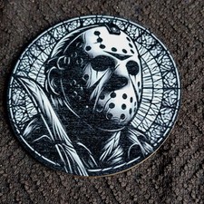 Coaster Horror 10cm Friday The 13th Jason Wooden Free Post Birthday Xmas Gift