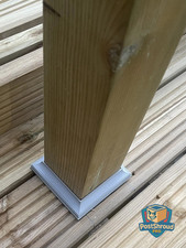 Modern Contemporary Decking Newel Post Base Skirt Shroud Cover for 82mm Newel