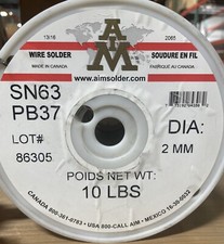 AIM Solder SN63/SW/2MM/10LB