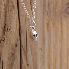  Sterling Silver Tiny Skull