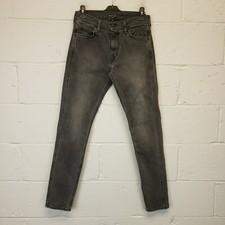 Levi's Line 8 Jeans W30 L33 Slim Tapered Stretch Low Rise Mens Grey