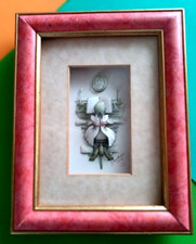 3D GIRL PLAY ON PIANO DEEP PICTURE MOUNTED SHADOW BOX GLASSED SIGNED by BEEDHAM