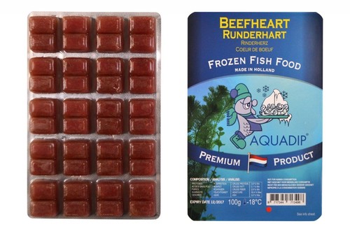 Aquadip frozen beef heart food - heart,