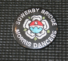 Vintage Sowerby Bridge Morris Dancers Pin Badge