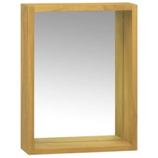 Solid Wood Teak Mirror Cabinet