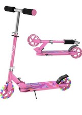 IMMEK Foldable Childs Scooter - Pink with light up wheels - New in box