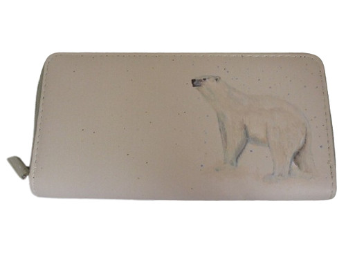 Large zip purse polar bear - large,