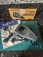 Vintage Sony Watchman FDL-E22U Portable LCD Colour TV 2.2"