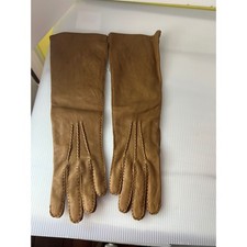 Long Leather Gloves Women Size 7 Brown possibly Coach NWOT