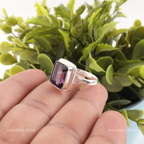 925 silver natural amethyst - natural,