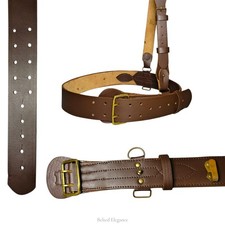 Sam Browne Belt BROWN Genuine