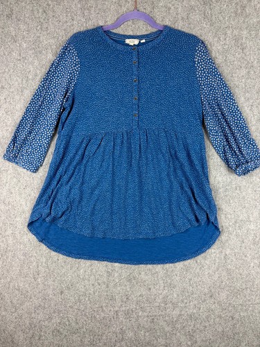 Fatface blue tunic blouse - blue,