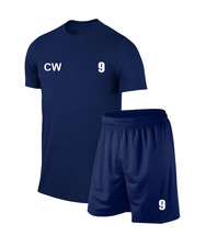 Personalised Football Kit Soccer kit  Adult (Shirt & Short) Navy