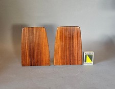 vintage bookends teak wood