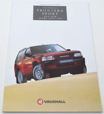 VAUXHALL FRONTERA SPORT UK SALES BROCHURE FEBRUARY 1994