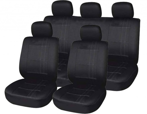 Universal seat cover set black - cover,