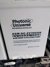 6x300Ah 2V deep cycle AGM battery