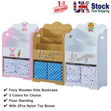 Wooden Bookcase Children Kids