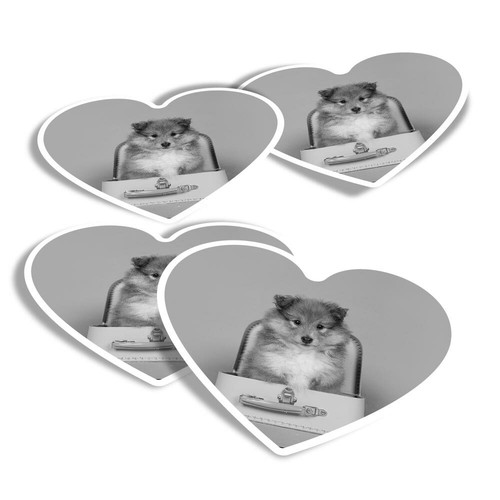 Heart stickers bw - heart,