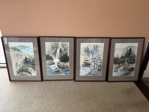 Oriental silk paintings - oriental,