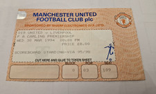 TICKET STUB-MANCHESTER UNITED V LIVERPOOL- PREMIER LEAGUE- MARCH 1994