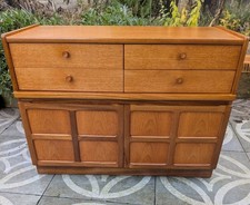 Vintage Nathan Squares Teak Sideboard Mid-Century Retro.