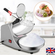 380W Electric Ice Crusher with Stainless Steel Bowl for Home & Commercial Use