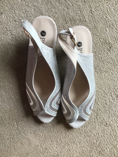 Pavers beige silver slingback - pavers, beige/silver