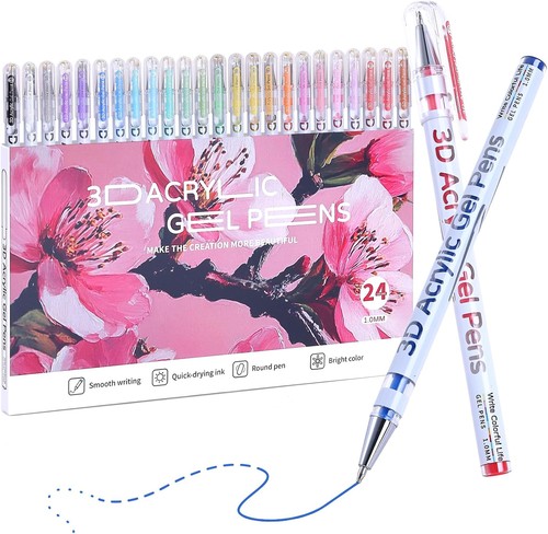 Acrylic gel pens 24 - 3d,