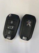 GENUINE PEUGEOT 3 BUTTON REMOTE FLIP KEY FOB PARTNER EXPERT TESTED 9809825177