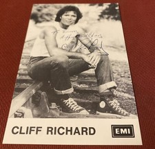 Cliff Richard Publicity Photographs By EMI.  Signed Personally MINT!