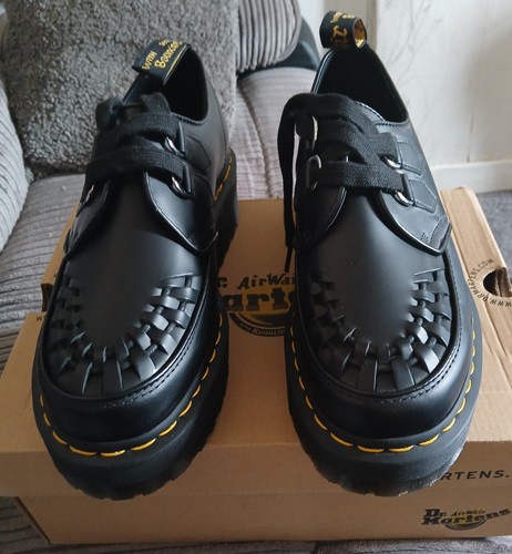 Martens black leather - black,