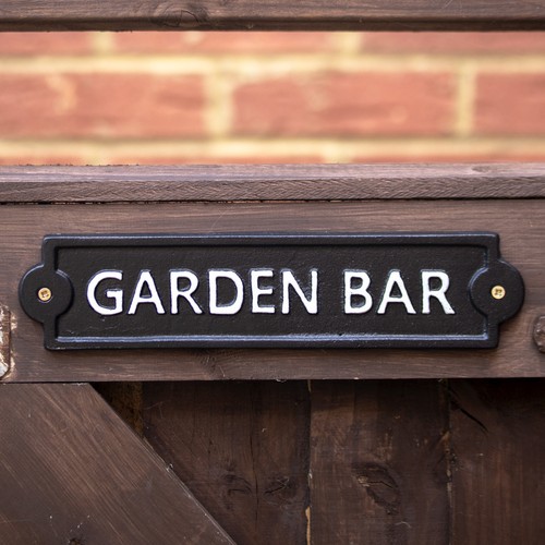 Garden bar cast iron wall - garden,