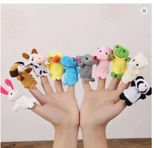 10x finger puppets set - finger,