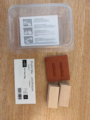 Stampin wood mounted - up!,