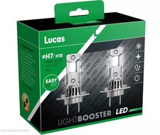 lUCAS H7 LLB477 LED BULBS HEADLIGHT FRONT LIGHT 12V TWIN PACK LUCAS LEDBOOSTER