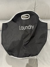 Large Laundry Bag Black With Round Bottom