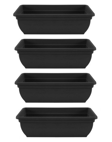Black trough plant pot - 4,