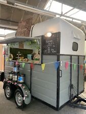 horse trailer conversion Gin bar catering trailer.
