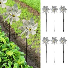 6pcs Garden Windmill Anti-light film Anti-Bird Laser Blade Reflective Windmill