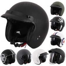 STEALTH Open Face Scooter Helmet Motorcycle Motorbike Crash Helmet ECE22.06